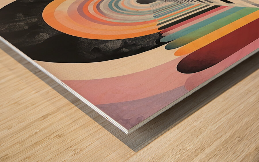 Chromatic Passage N92H5Z 57 Wood print