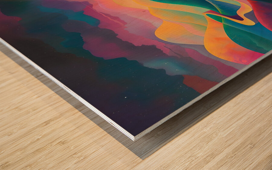 Chromatic Passage ZX49N7 55 Wood print