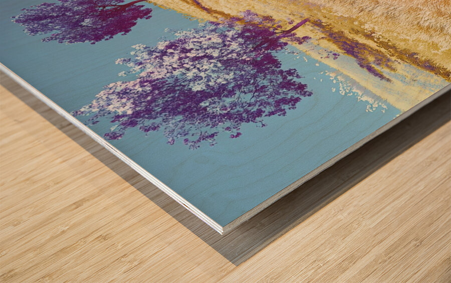 Chromatic Pathways 2H9N3Z 62 Wood print