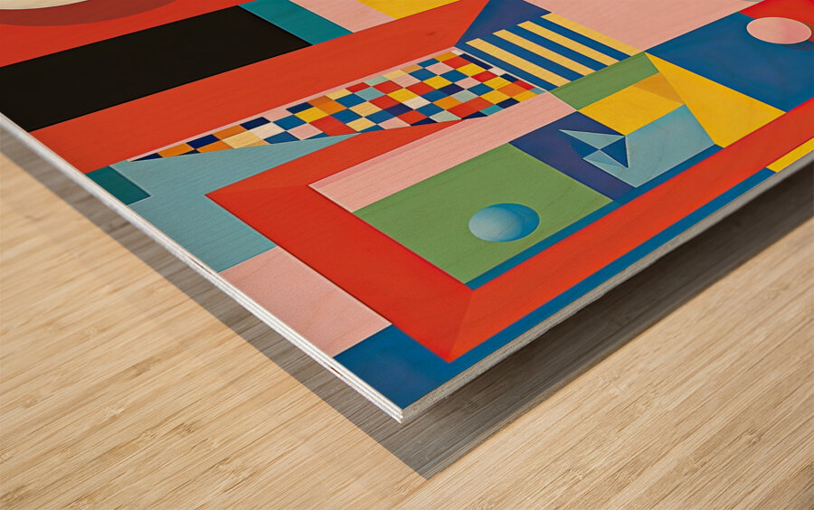 Chromatic Playground 48H9N2 64 Wood print