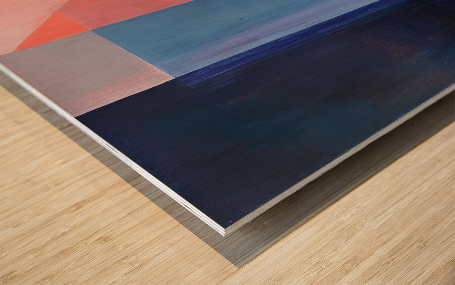 Chromatic Planes H7C9N2 48 Wood print