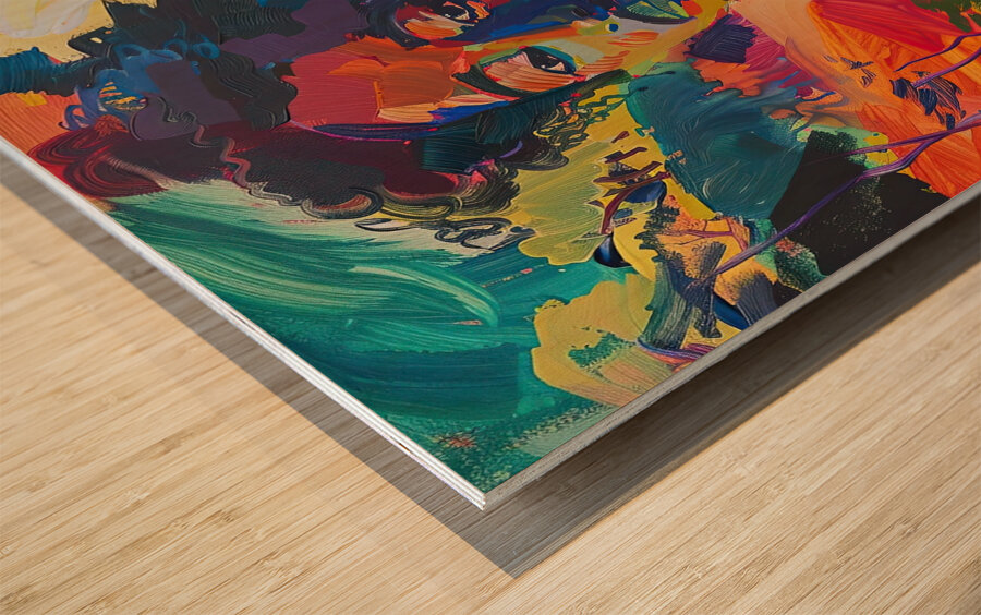 Chromatic Portrait B29H7N 57 Wood print