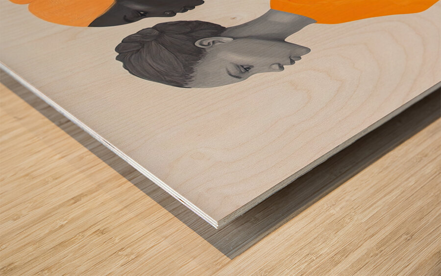 Chromatic Procession J9P4H2 55 Wood print