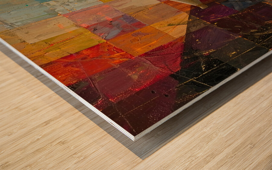 Chromatic Projection 7H3N2B 55 Wood print