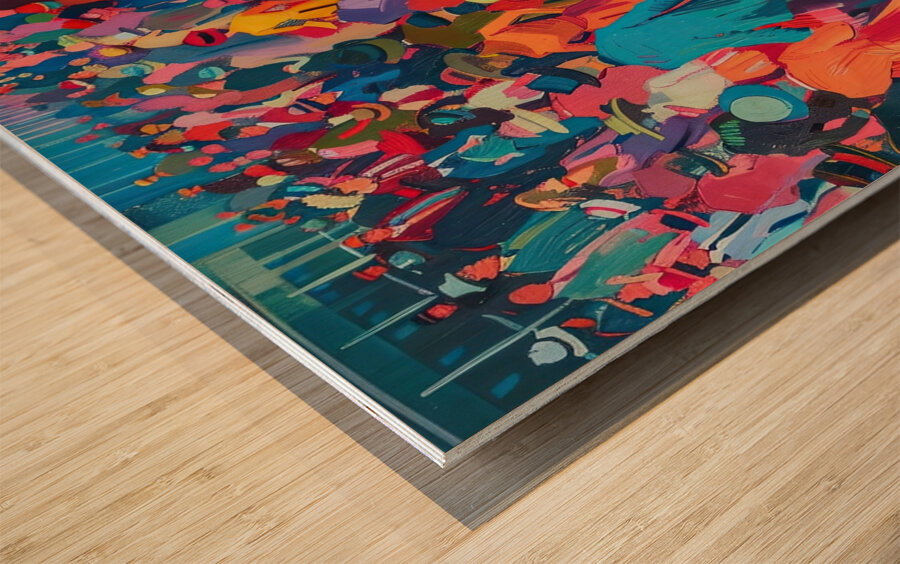 Chromatic Promenade 7D8N9H 63 Wood print