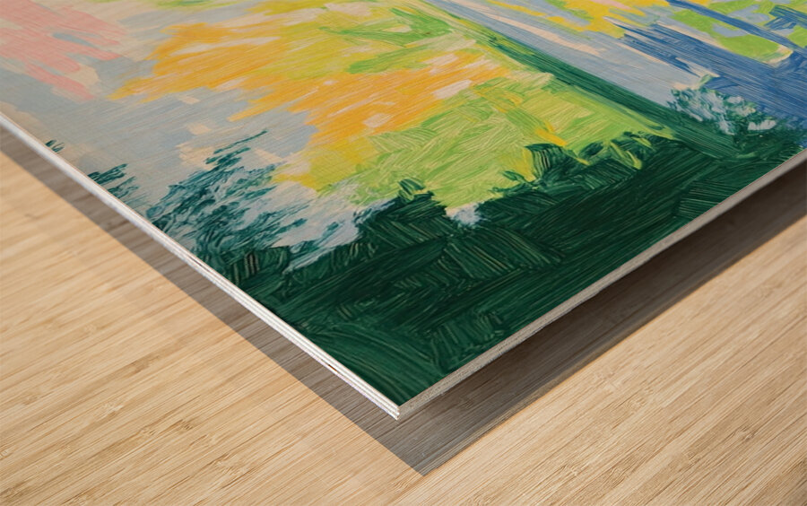 Chromatic Reflections 2P9H7N 58 Wood print