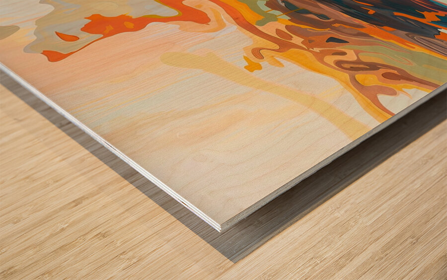 Chromatic Reflections J9N4H2 50 Wood print