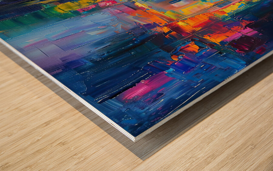 Chromatic Reflections Y59H2N 52 Wood print