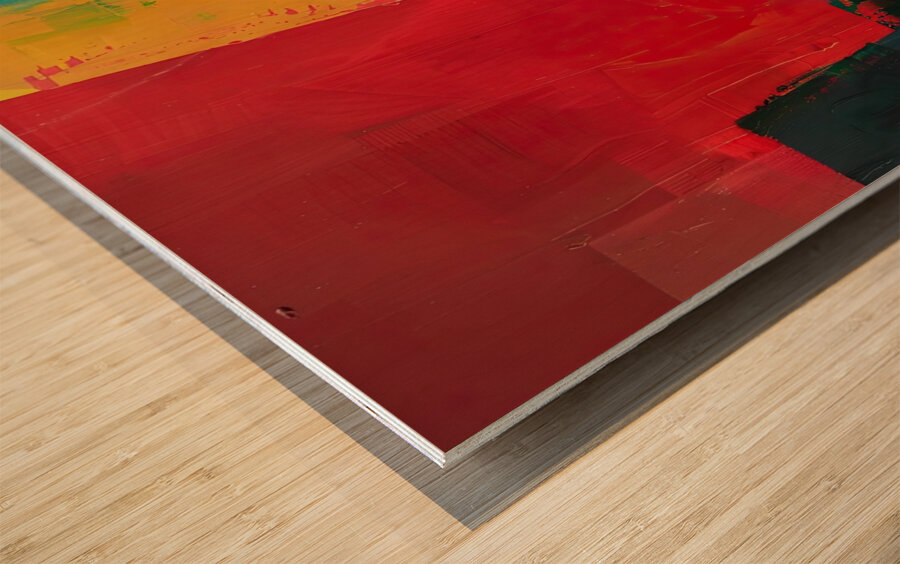 Chromatic Resonance 74HB2J 57 Wood print