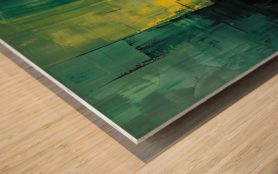 Chromatic Resonance 2P3H9N 58 Wood print