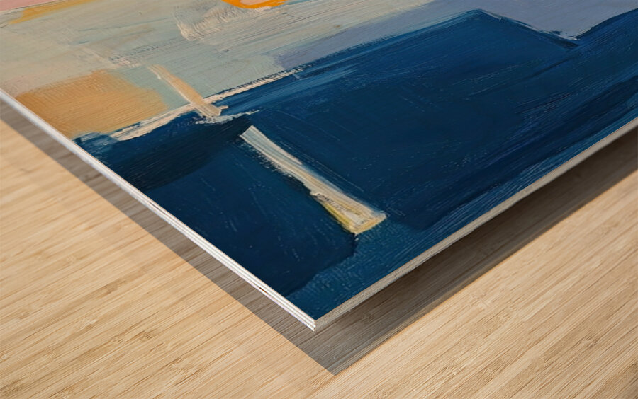 Chromatic Resonance 48H9N 57 Wood print