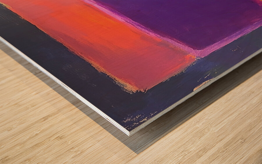 Chromatic Resonance H3N9B2 52 Wood print