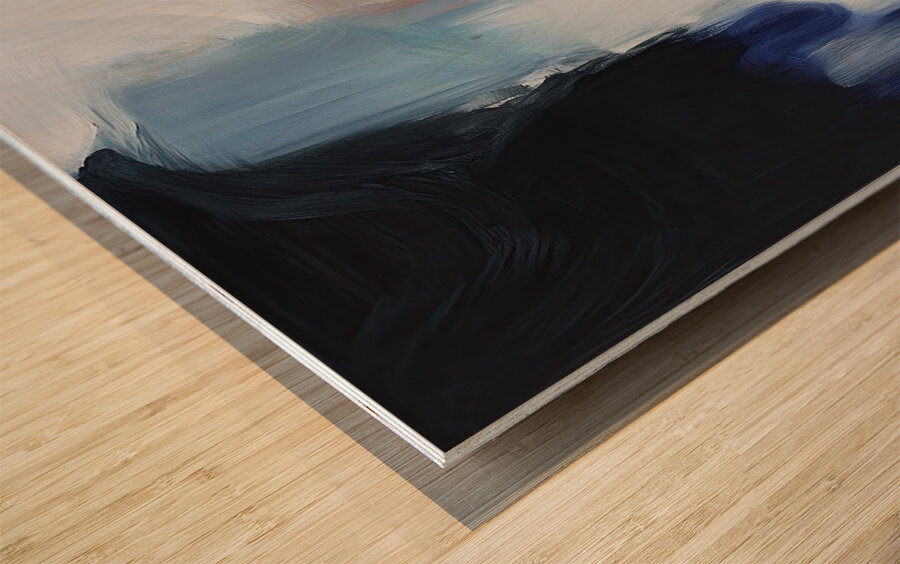 Chromatic Resonance H3N9P2 58 Wood print