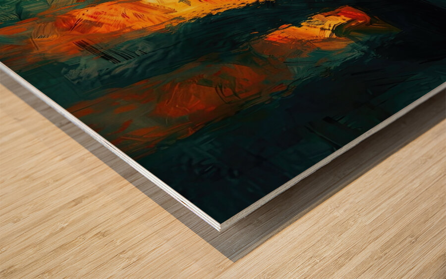 Chromatic Resonance H92N5Z 48 Wood print