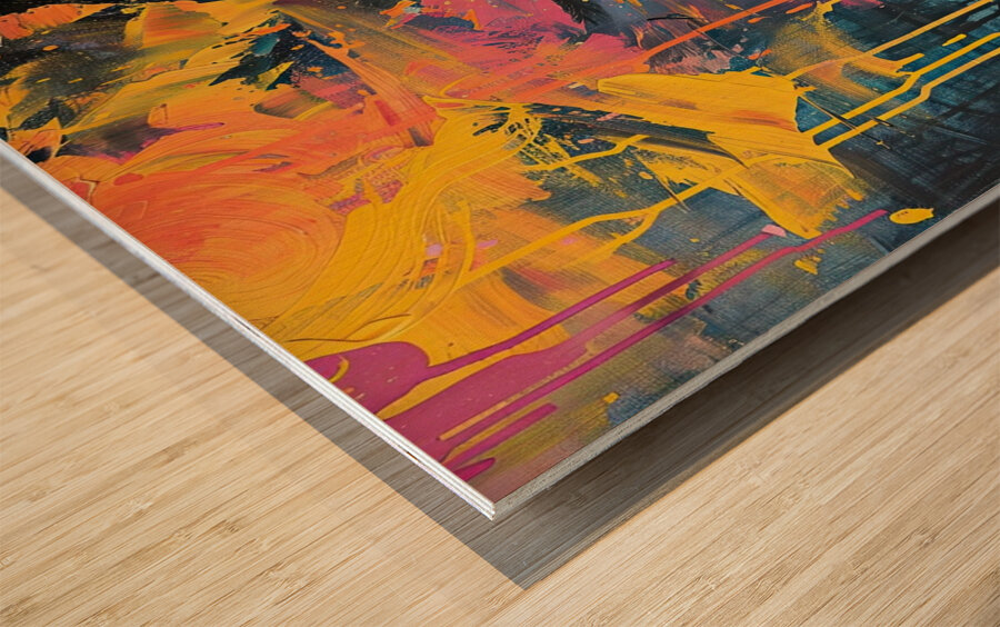 Chromatic Reverie K29H7N 58 Wood print