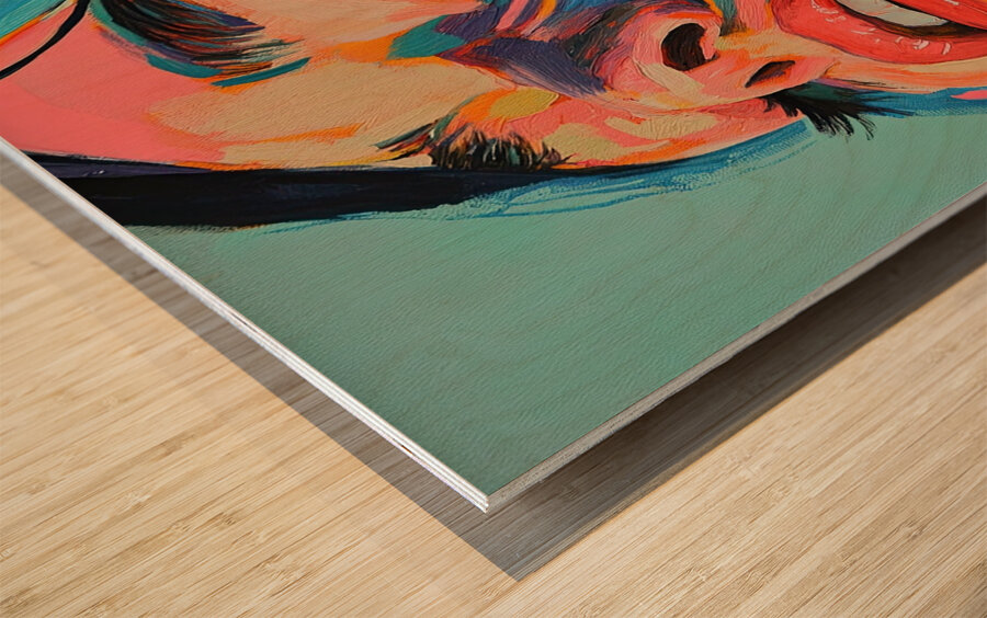 Chromatic Reverie H3N5B2 54 Wood print