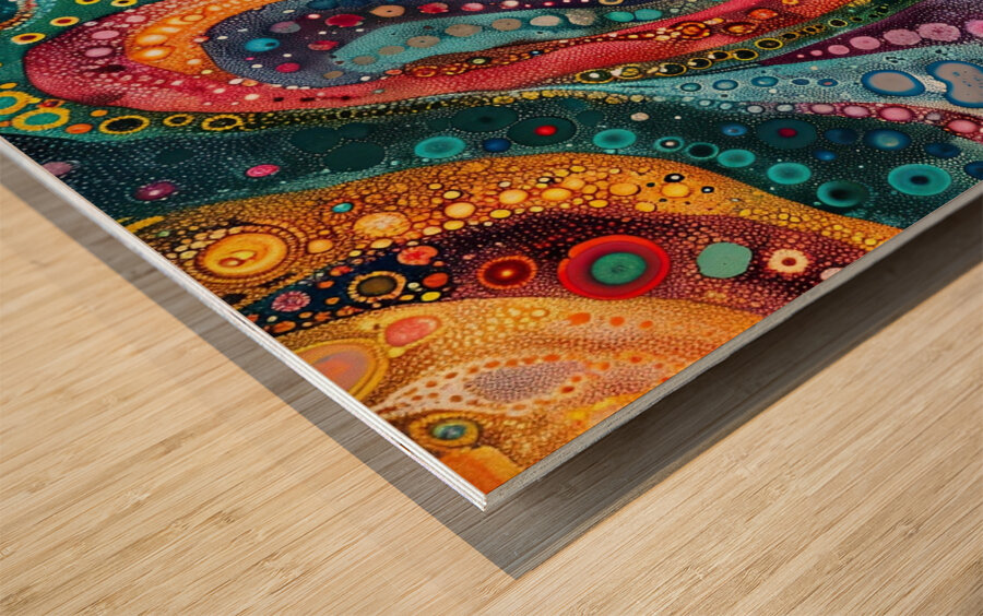 Chromatic Rhapsody 249HZN 58 Wood print