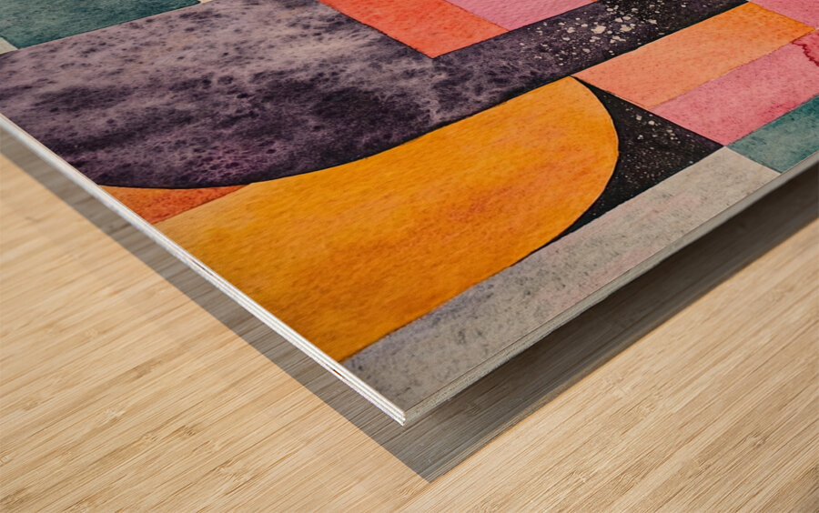 Chromatic Rhapsody 24H7N9 57 Wood print