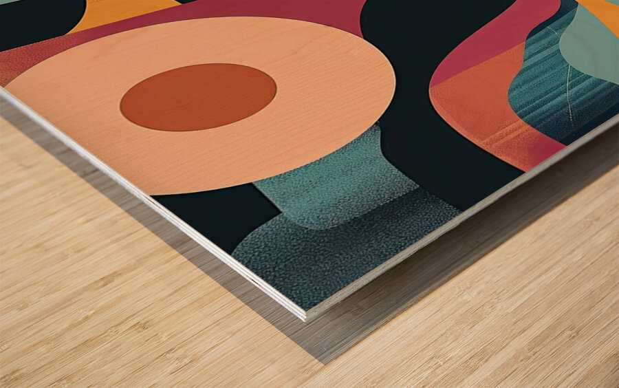 Chromatic Rhapsody 29H3N4 52 Wood print