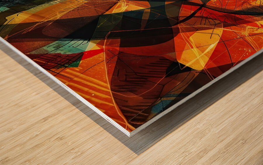 Chromatic Rhapsody 29H7N 55 Wood print