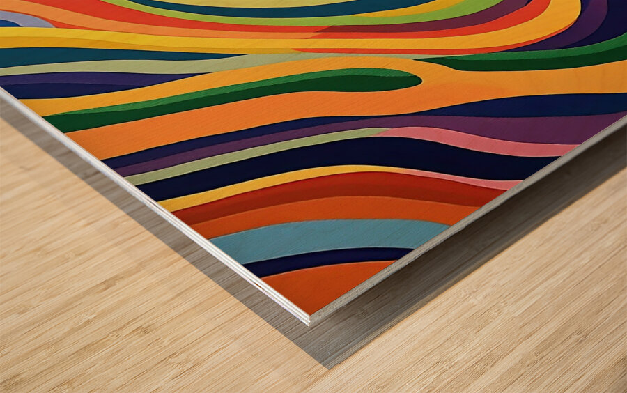 Chromatic Rhapsody 29HBCN 51 Wood print