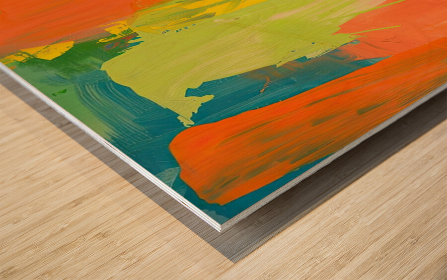 Chromatic Rhapsody 29HBCJ 52 Wood print