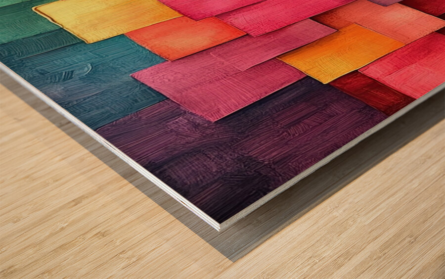 Chromatic Rhapsody 2P3H9N 53 Wood print