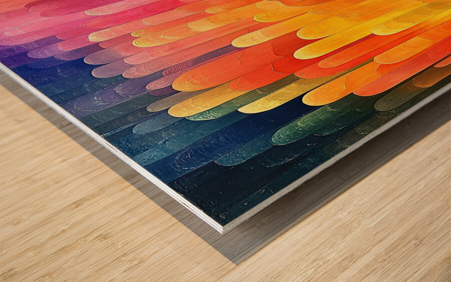 Chromatic Rhapsody 78H9N2 57 Wood print