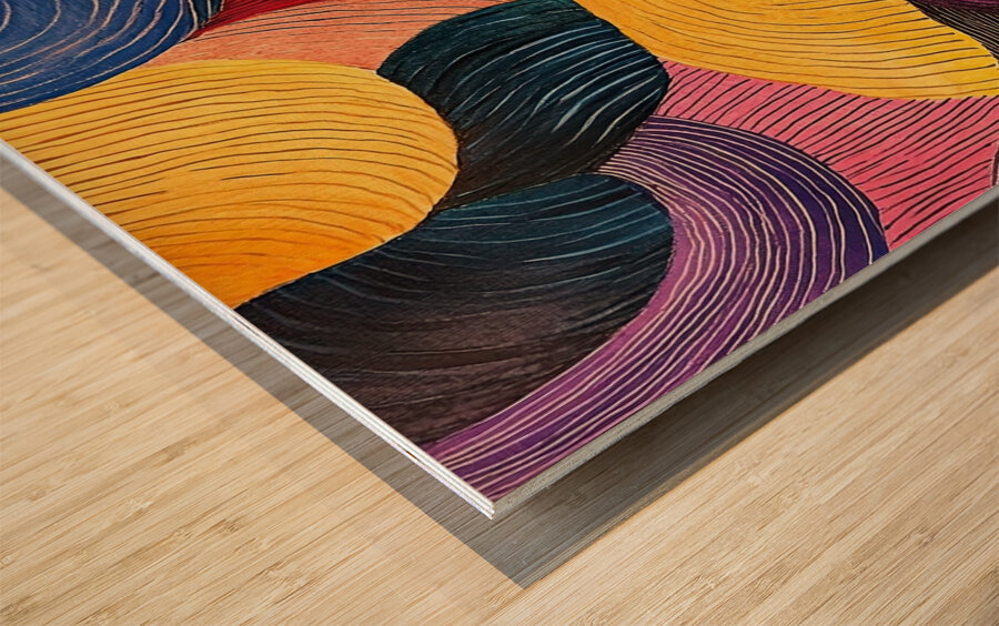 Chromatic Rhapsody 7B9H2N 57 Wood print