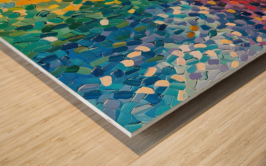 Chromatic Rhapsody 7H3N2P 58 Wood print