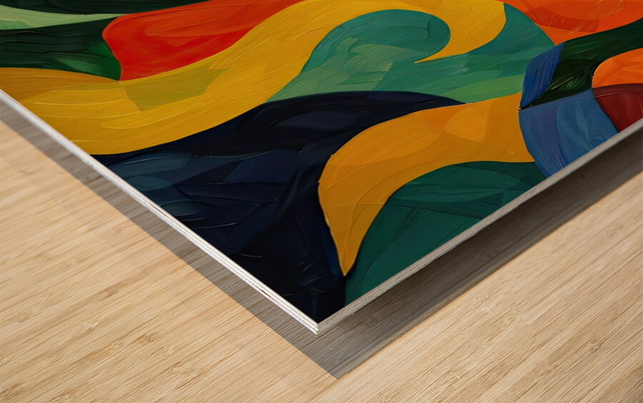 Chromatic Rhapsody 7P3H2N 57 Wood print