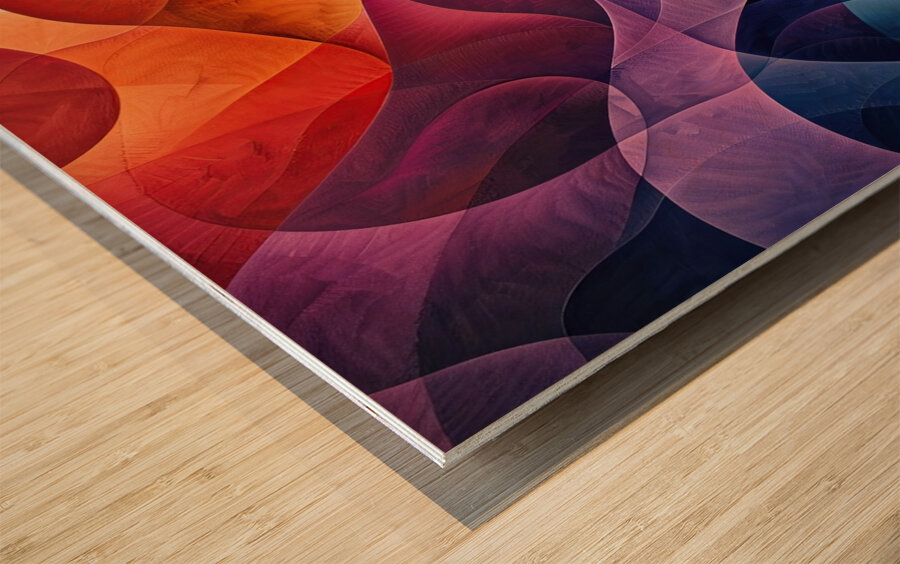 Chromatic Rhapsody Flow 2U9V9H 51 Wood print