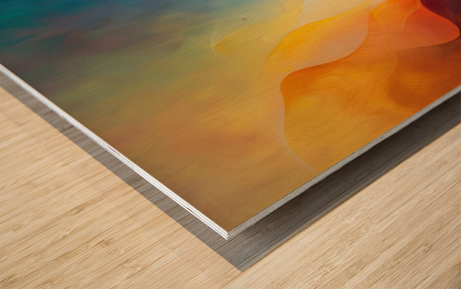 Chromatic Rhapsody Flow H3N5P2 55 Wood print