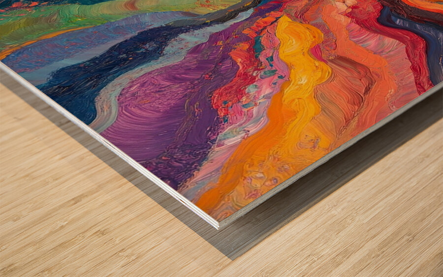 Chromatic Rhapsody H39N2J 57 Wood print