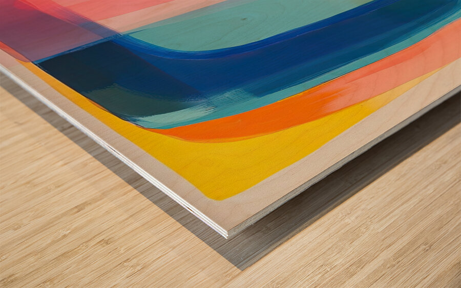 Chromatic Rhapsody K293HJ 53 Wood print