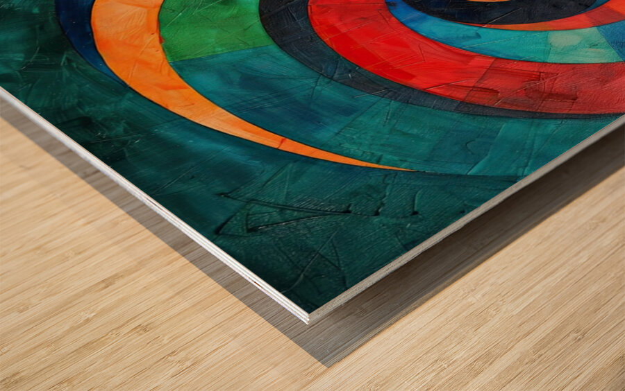 Chromatic Vortex H42N9P 58 Wood print