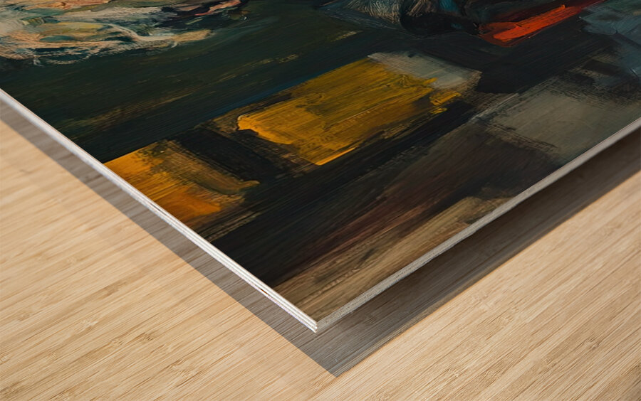 Contemplation Einstein N92H3J 52 Wood print