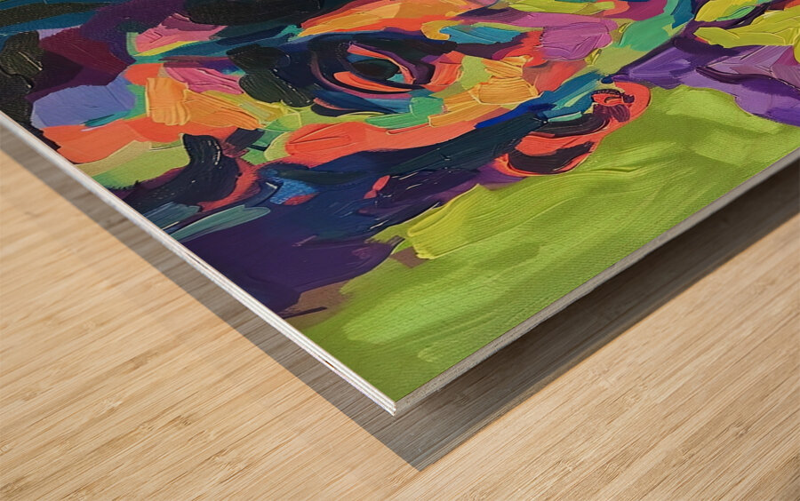 Contemplative Gaze Y59H2N 60 Wood print