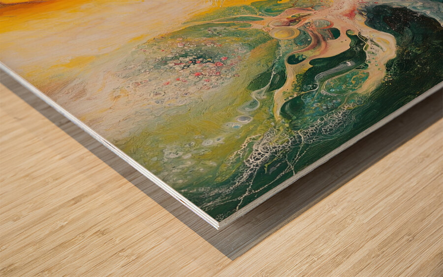 Cosmic Genesis 9P3N2H 55 Wood print