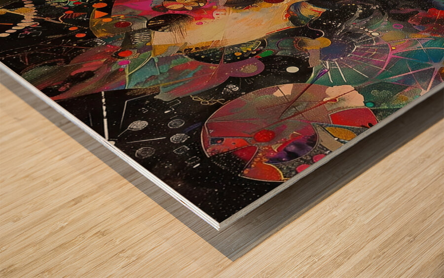 Cosmic Reverie Face 92HJ8N 63 Wood print