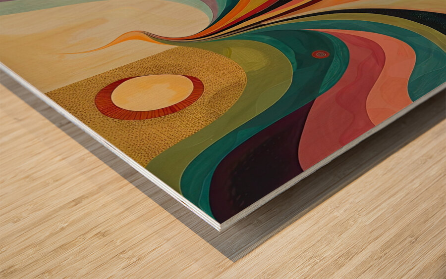 Cosmic River Flows H3N9P2 57 Wood print