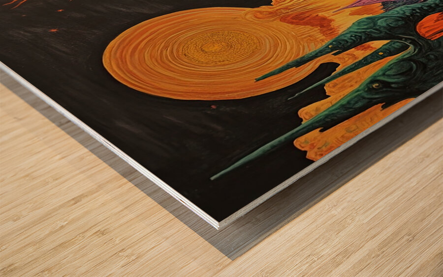 Cosmic River Flows H7P3N 60 Wood print