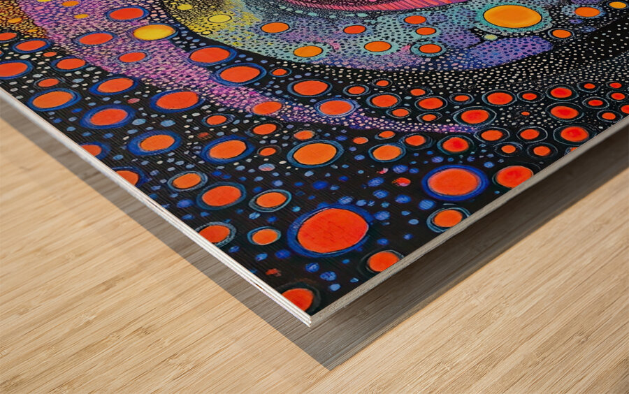 Cosmic River Flow 9H2NJP 65 Wood print