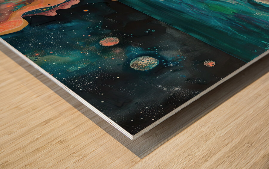 Cosmic Shoreline 7H29P4 49 Wood print