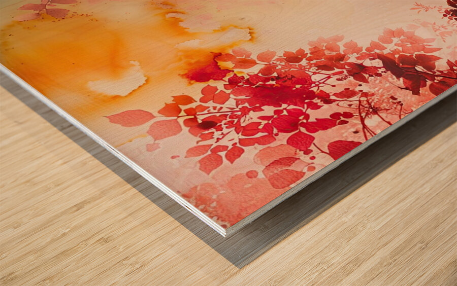 Crimson Canopy 8H29P4 47 Wood print