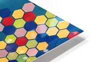 Primary Hexagons HD Metal print