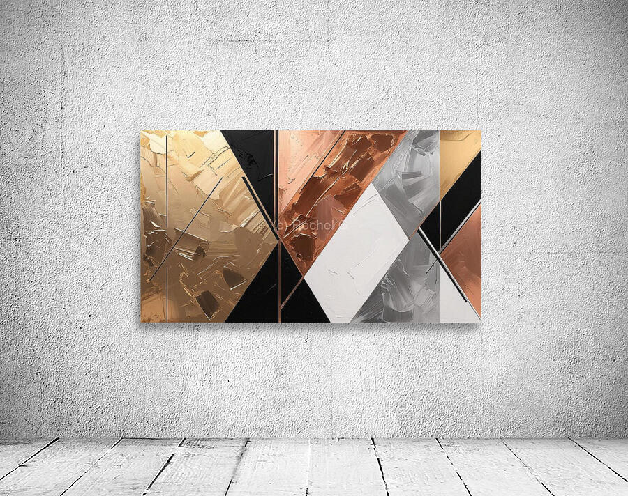 Asymmetrical Metallics Wall Preview