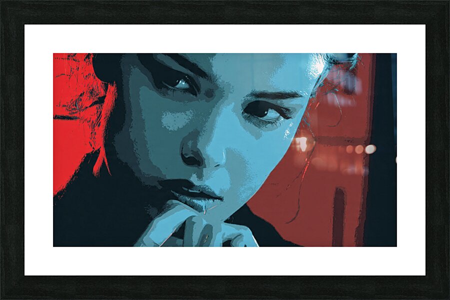gigantic abstract composition dominating spatial Picture Frame print