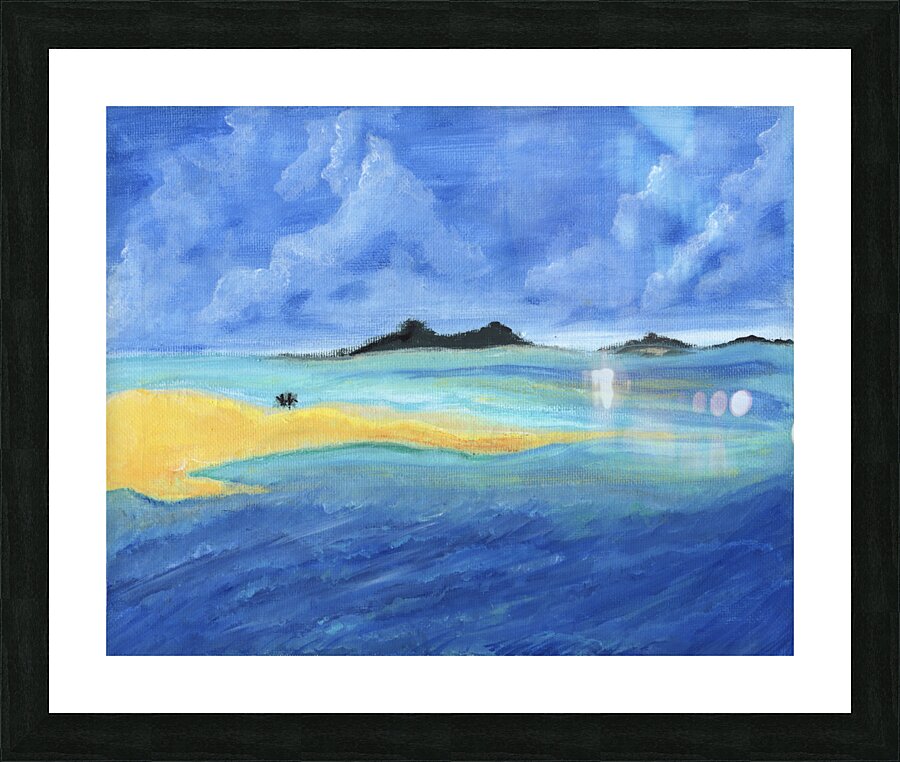 Beach Scene  Picture Frame print