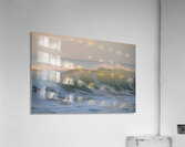 Pink Dawn Wave  48.32 Acrylic Print